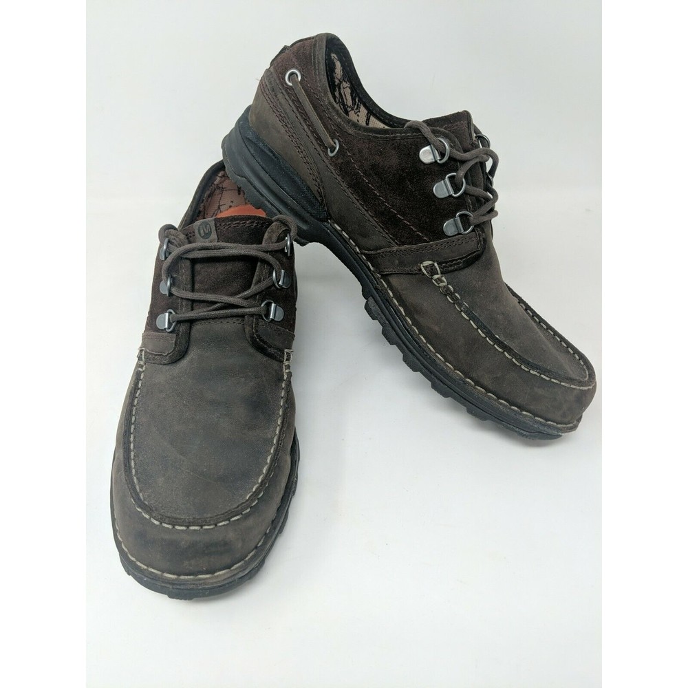 Merrell Men Palvai Waterproof J39619 Expresso Suede Leather Hiking Shoes Sz 11.5